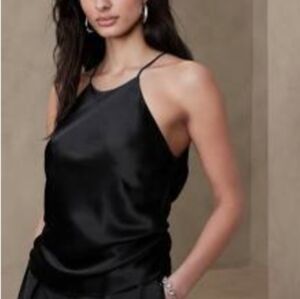 Banana Republic Sombra Ruched Silk Tank